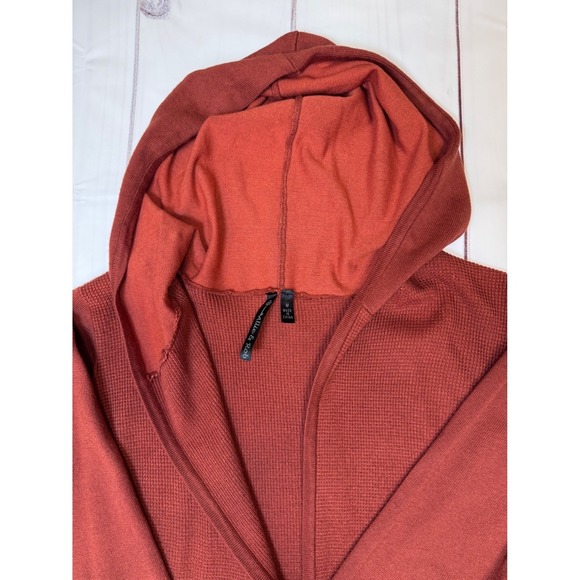 Rust Colored Knit Hoodie Cardigan by Allie & Rob / Medium / SKU 0014 - Picture 3 of 9